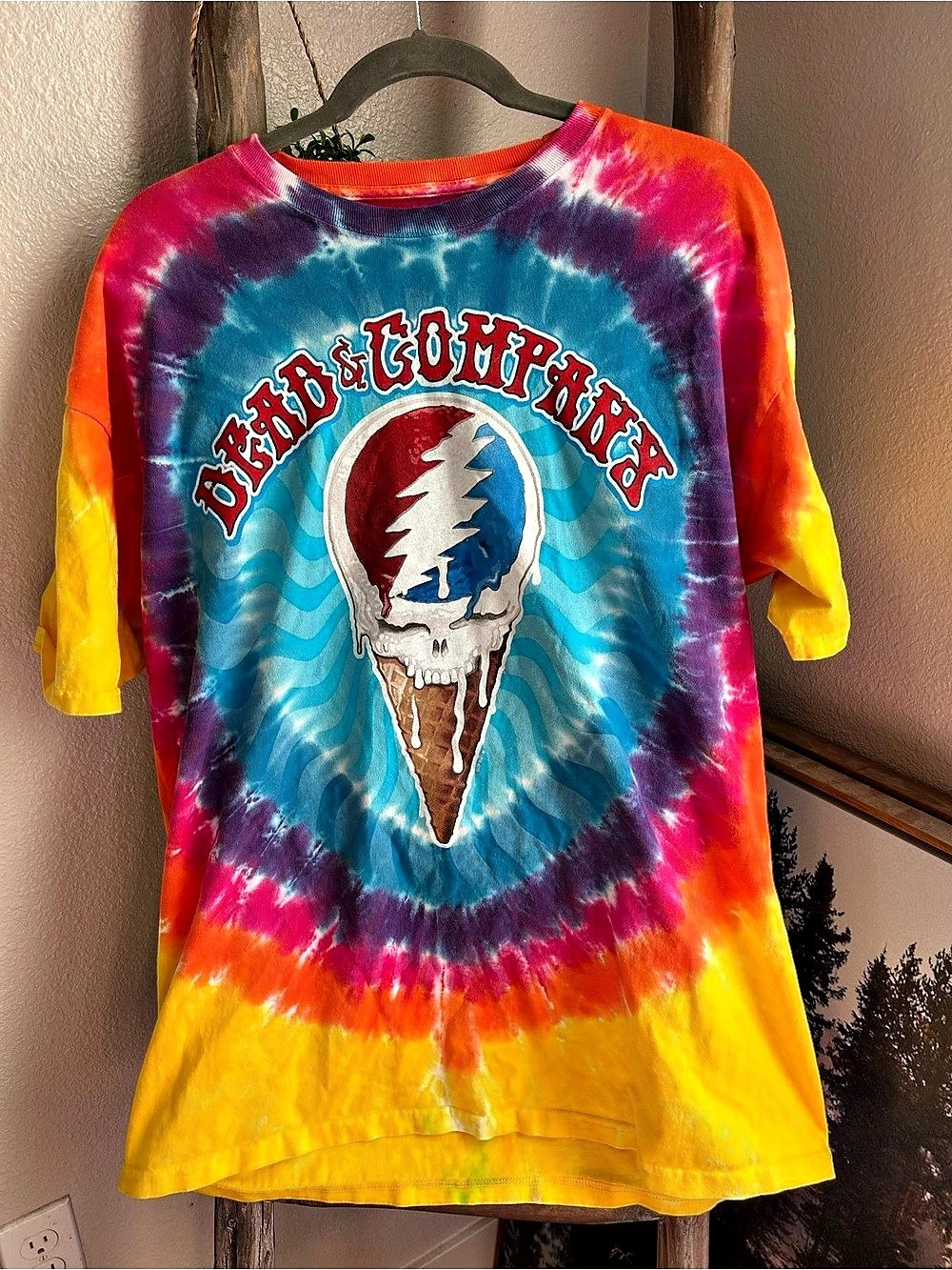 Liquid Blue Dead & Company Chicago Tour 2021 Tie-Dye T-Shirt XXL